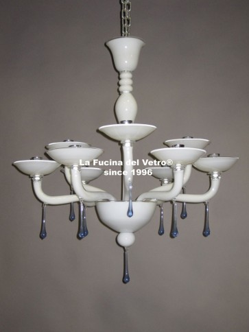 "MODERN PLATES" Murano glass chandelier