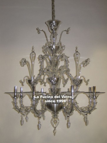 Murano glass chandelier "REZZONICO MODERNIZED"