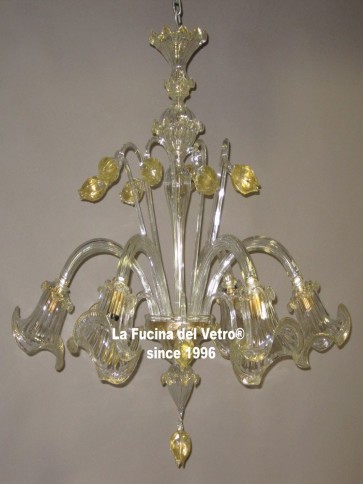 "TULIPS"  Murano glass chandelier