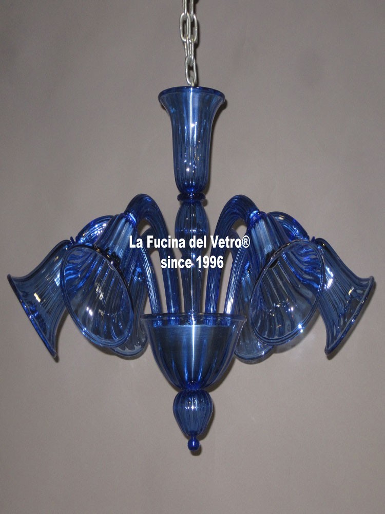 Murano Glass Ceiling Lamp All Arms