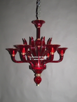 "GREED GOLD" Murano glass chandelier
