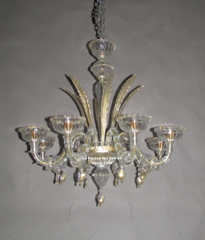 "HALFREZZONICO SPEARS" Murano glass chandelier