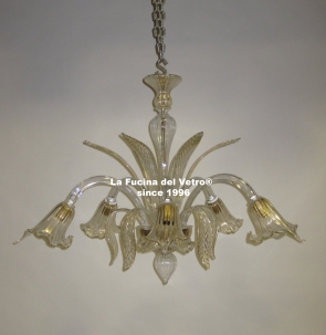 "AQUATIC CLASSIC" Murano glass chandelier