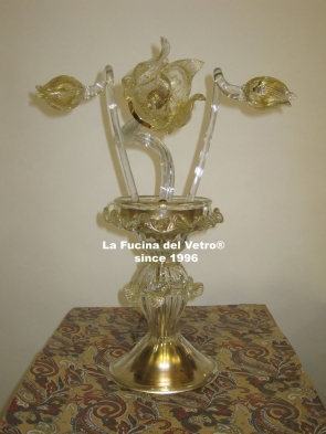 Murano glass table lamp "TULIPS" 