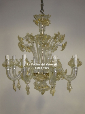  "DAISIES" classic Floral Murano glass chandelier