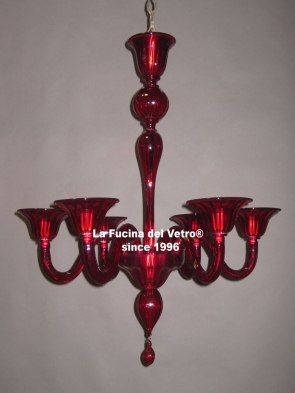  "MODERN PASTORAL COLORED"  Murano glass chandelier