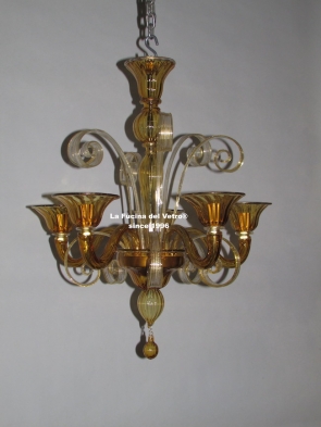 "PASTORAL COLORED VERS.3" Murano glass chandelier