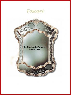 Specchio in vetro di Murano "FOSCARI"