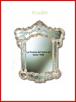 Specchio in vetro di Murano "RIALTO"
